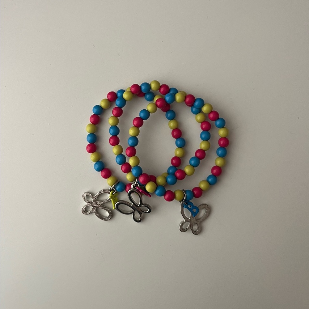 Beaded Butterfly BFF Bracelet Set